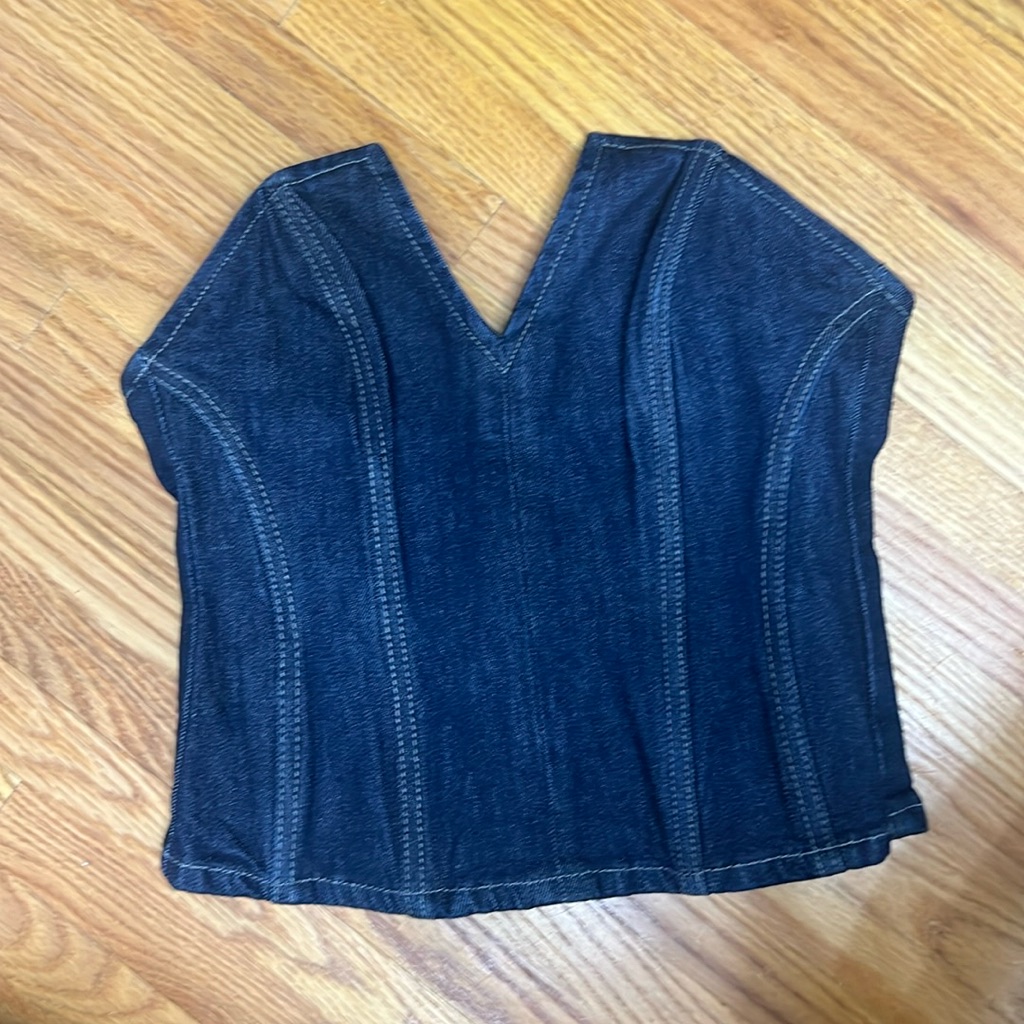 Nwt Zara Denim Corset